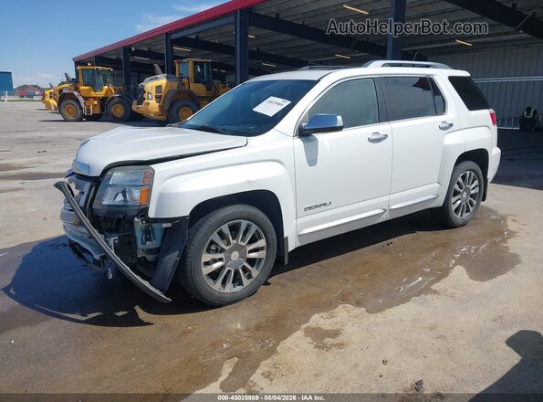 2GKFLVE35G6146501 2016 GMC TERRAIN Белый Передняя левая четверть