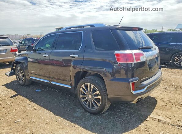 2GKFLVE36G6114141 2016 GMC TERRAIN Черный Задняя левая четверть