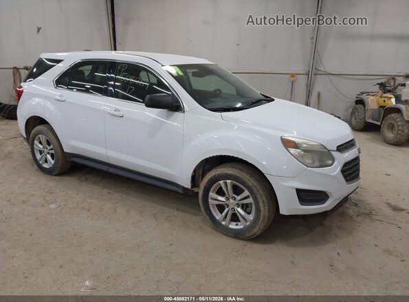 2GNALBEK5H1510384 2017 CHEVROLET EQUINOX Белый Передняя правая четверть