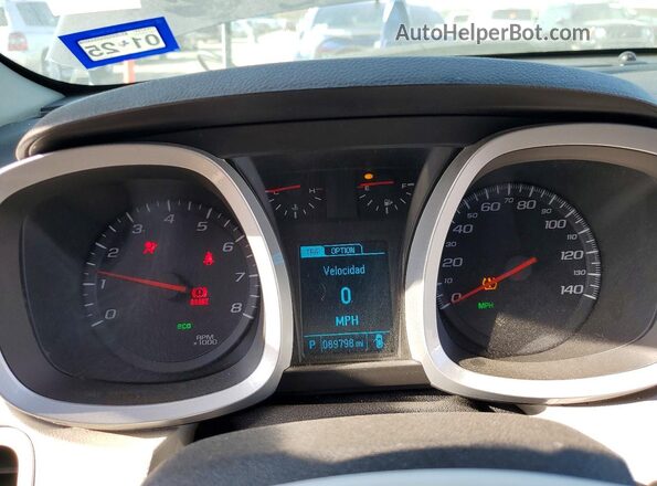 2GNALBEK6H1541935 2017 CHEVROLET EQUINOX Blue Widok zestawu wskaźników
