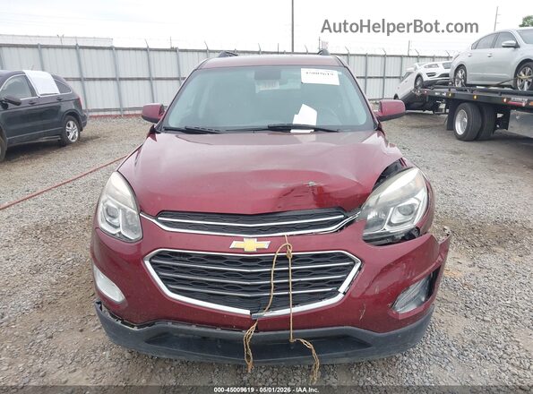 2GNALCEK1G1129460 2016 CHEVROLET EQUINOX Maroon Widok zestawu wskaźników