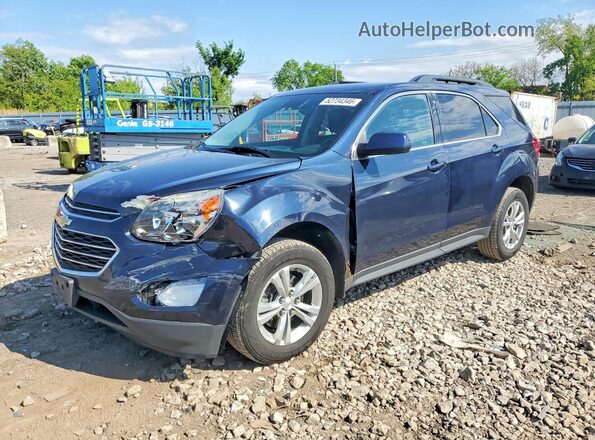 2GNALCEK2G6308156 2016 CHEVROLET EQUINOX Blue Передня ліва чверть