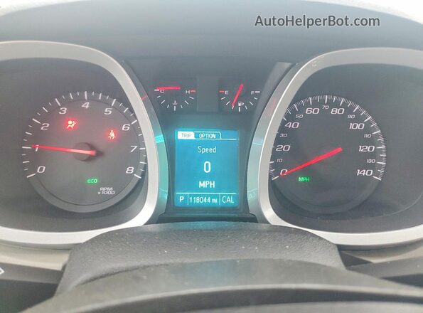 2GNALCEK5G6291689 2016 CHEVROLET EQUINOX White Instrument cluster view