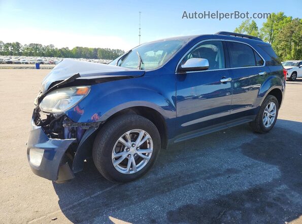 2GNALCEK7G6137811 2016 CHEVROLET EQUINOX Blue Առջևի ձախ երեք քառորդ տեսարան