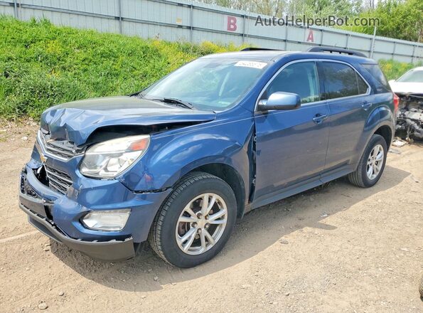 2GNALCEK8G6350783 2016 CHEVROLET EQUINOX Синий Передняя левая четверть
