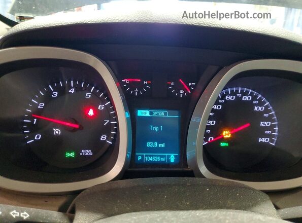 2GNALCEK8H1504567 2017 CHEVROLET EQUINOX Blue ხელსაწყოთა პანელის ხედი