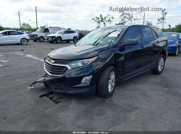 2GNAXHEV6J6264875 2018 CHEVROLET EQUINOX Черный Передняя левая четверть