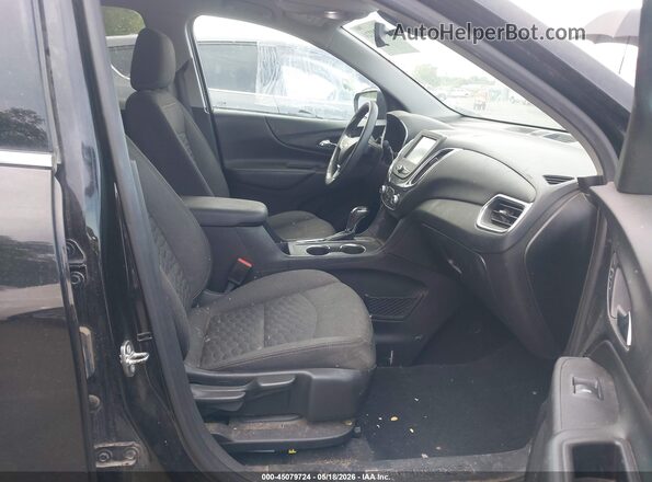 2GNAXSEV3J6249246 2018 CHEVROLET EQUINOX Black წინა სალონის ხედი