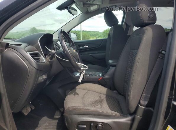 2GNAXTEX5J6307462 2018 CHEVROLET EQUINOX Black Widok wnętrza z przodu