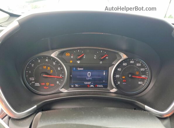 2GNAXUEVXM6159897 2021 CHEVROLET EQUINOX Белый Вид щитка приборов
