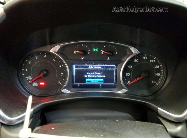2GNAXWEX0J6166172 2018 CHEVROLET EQUINOX Серый Вид щитка приборов