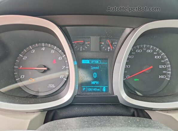 2GNFLEEK2H6326983 2017 CHEVROLET EQUINOX Черный Вид щитка приборов