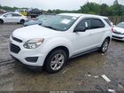 2016 Chevrolet Equinox Ls White vin: 2GNFLEEK4G6267045