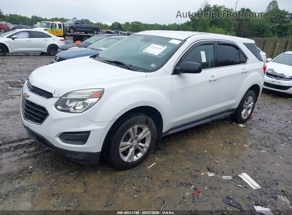 2GNFLEEK4G6267045 2016 CHEVROLET EQUINOX White Vista tres cuartos delantera izquierda