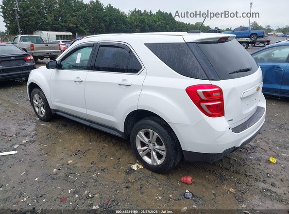 2GNFLEEK4G6267045 2016 CHEVROLET EQUINOX White Trasero izquierdo