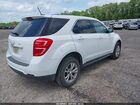 2017 Chevrolet Equinox Ls White vin: 2GNFLEEKXH6322227