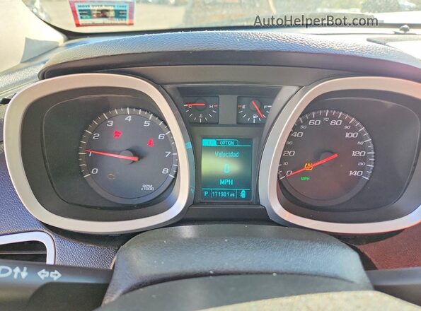 2GNFLFEKXG6173029 2016 CHEVROLET EQUINOX Blue Instrument cluster view