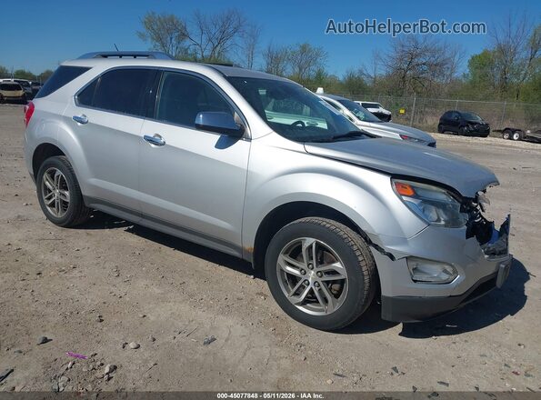 2GNFLGE3XG6137565 2016 CHEVROLET EQUINOX Серебряный Передняя правая четверть