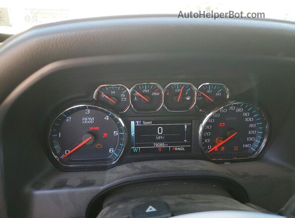 2GTV2MEC3K1243920 2019 GMC SIERRA White Widok zestawu wskaźników
