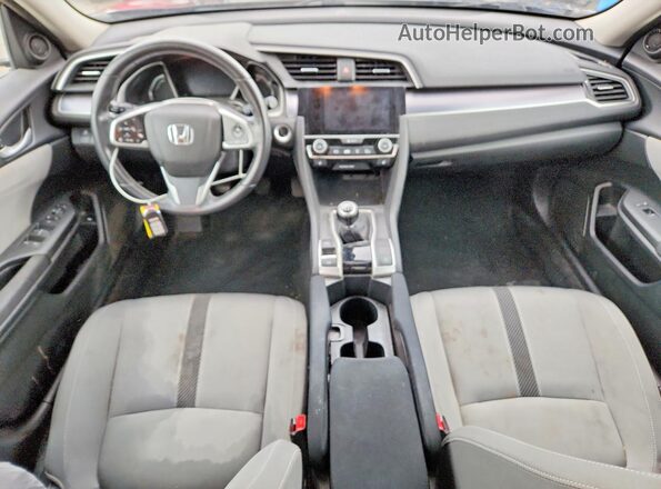 2HGFC1E37JH643163 2018 HONDA CIVIC Синий Вид панели приборов