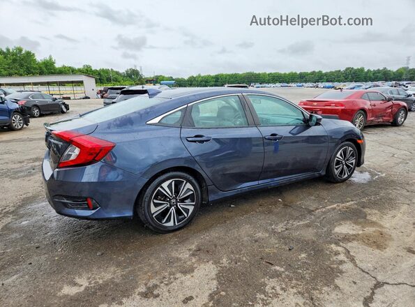 2HGFC1E37JH643163 2018 HONDA CIVIC Синий Задняя правая четверть