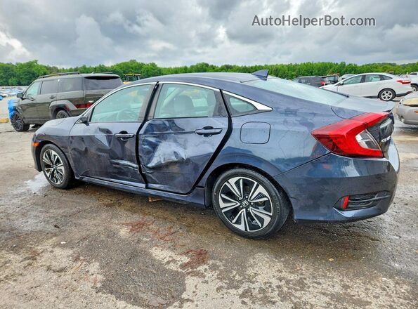 2HGFC1E37JH643163 2018 HONDA CIVIC Синий Задняя левая четверть