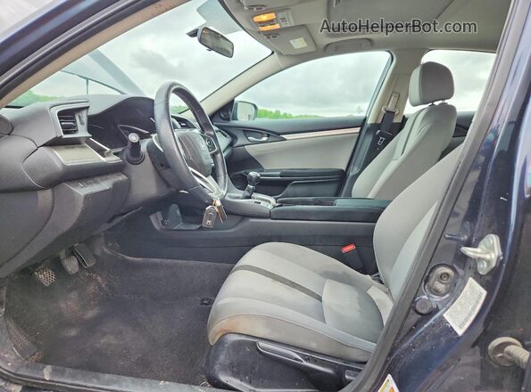 2HGFC1E37JH643163 2018 HONDA CIVIC Синий Вид салона спереди