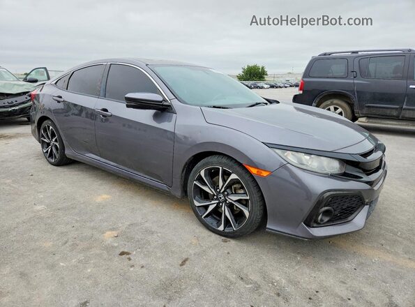 2HGFC1E53HH703886 2017 HONDA CIVIC Gray Przód prawy