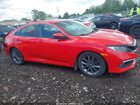2019 Honda Civic Ex Красный vin: 2HGFC1F30KH650715