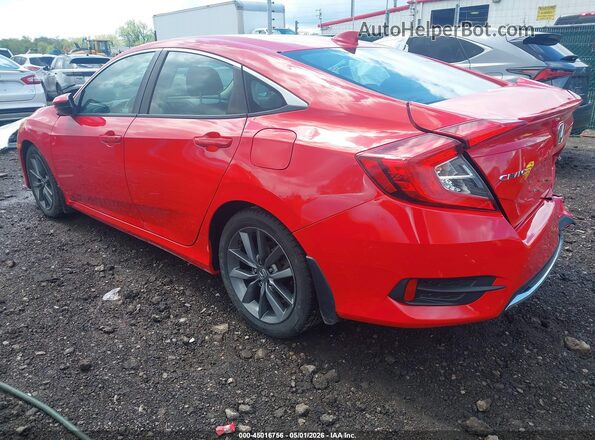 2HGFC1F30KH650715 2019 HONDA CIVIC Красный Задняя левая четверть