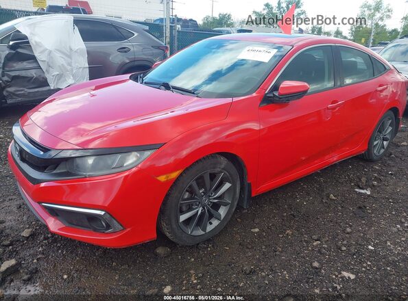 2HGFC1F30KH650715 2019 HONDA CIVIC Красный Передняя левая четверть