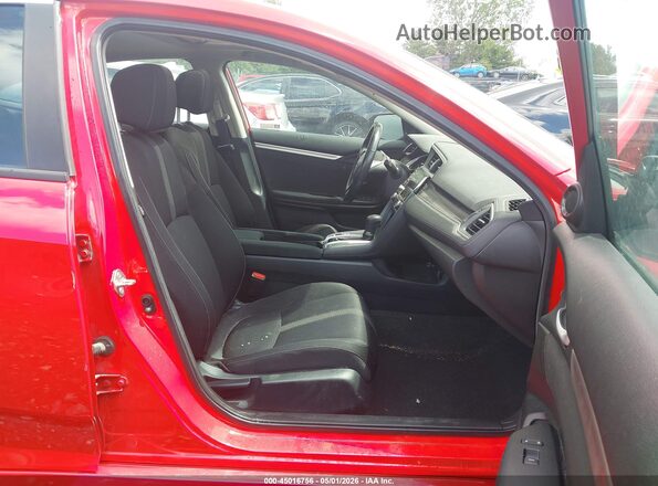 2HGFC1F30KH650715 2019 HONDA CIVIC Красный Вид салона спереди