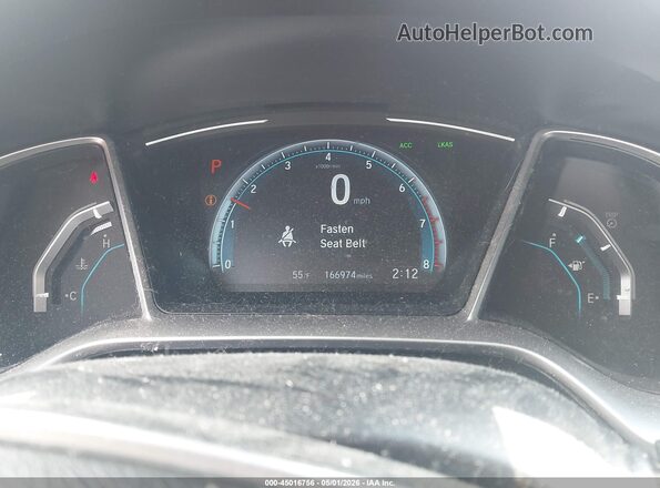 2HGFC1F30KH650715 2019 HONDA CIVIC Красный Вид задних сидений