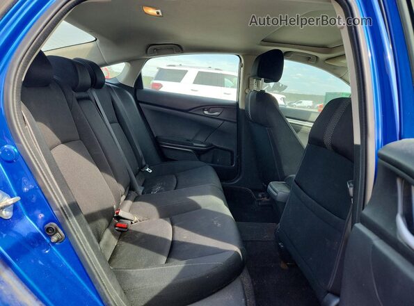 2HGFC1F33HH644142 2017 HONDA CIVIC Blue უკანა სავარძლების ხედი