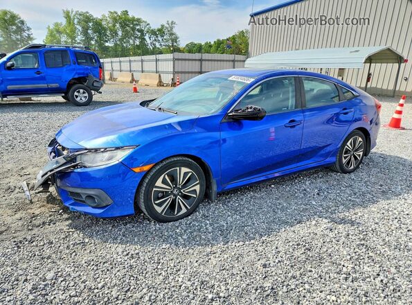 2HGFC1F33HH644142 2017 HONDA CIVIC Blue წინა მარცხენა ხედი სამი მეოთხედიდან