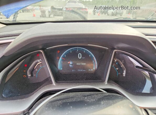 2HGFC1F33HH644142 2017 HONDA CIVIC Blue ხელსაწყოთა პანელის ხედი