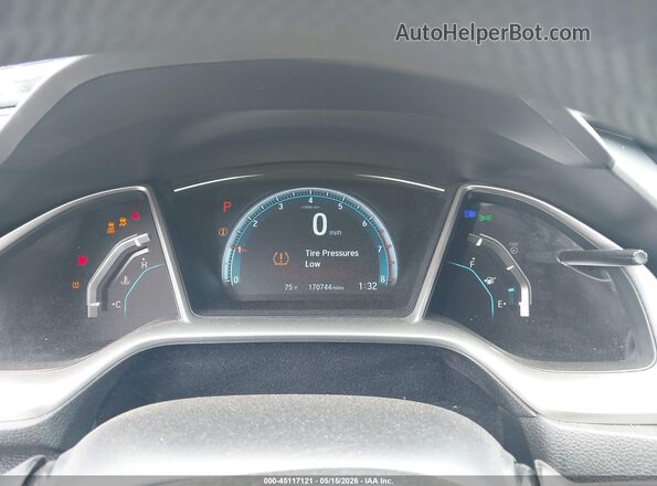 2HGFC1F36GH653934 2016 HONDA CIVIC Blue Вид задніх сидінь
