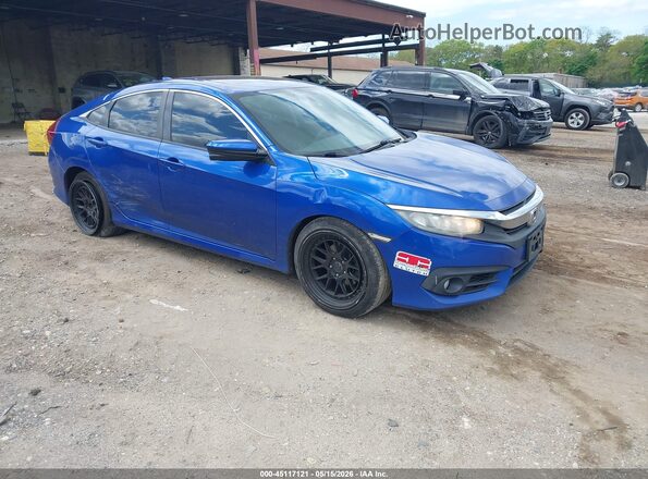 2HGFC1F36GH653934 2016 HONDA CIVIC Blue Передня права чверть