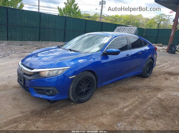 2HGFC1F36GH653934 2016 HONDA CIVIC Blue Передня ліва чверть