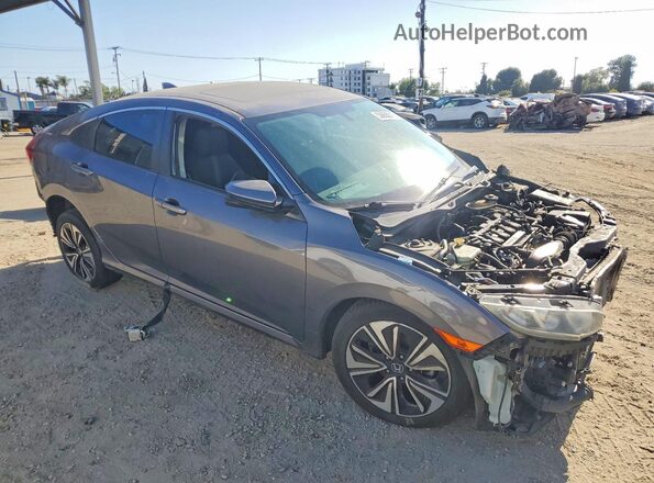 2HGFC1F37GH646538 2016 HONDA CIVIC Gray Delantero derecho