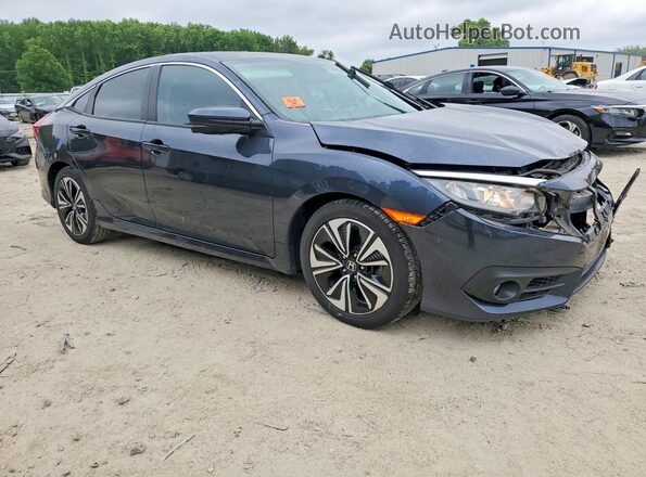 2HGFC1F37HH659033 2017 HONDA CIVIC Blue Przód prawy
