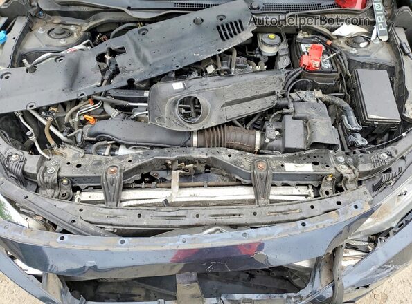 2HGFC1F37HH659033 2017 HONDA CIVIC Blue Widok wnętrza z tyłu