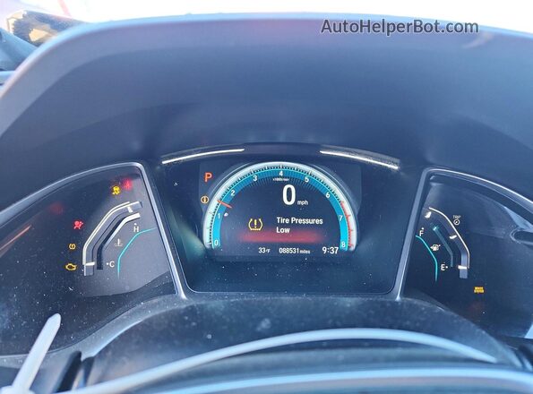 2HGFC1F3XHH656756 2017 HONDA CIVIC Черный Вид щитка приборов