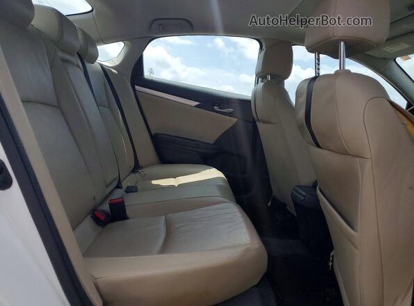 2HGFC1F71GH634307 2016 HONDA CIVIC White უკანა სავარძლების ხედი