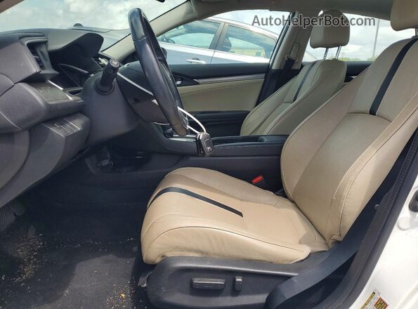 2HGFC1F71GH634307 2016 HONDA CIVIC White წინა სალონის ხედი