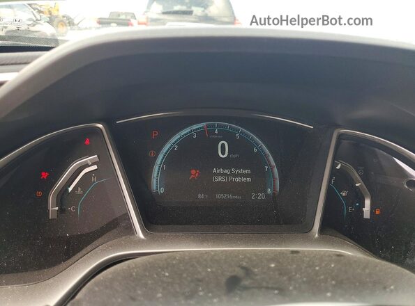 2HGFC1F71GH634307 2016 HONDA CIVIC White ხელსაწყოთა პანელის ხედი