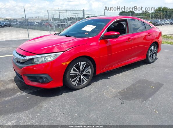2HGFC1F71GH645775 2016 HONDA CIVIC Красный Передняя левая четверть