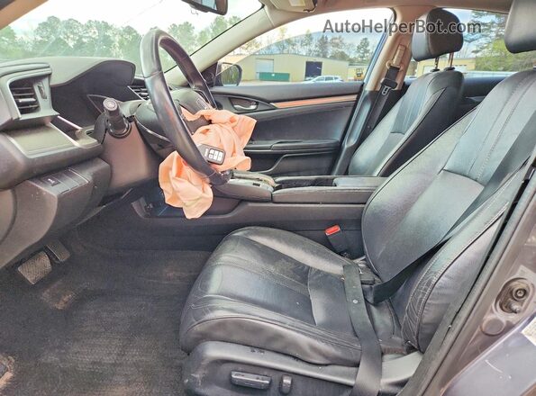 2HGFC1F73GH658592 2016 HONDA CIVIC Gray წინა სალონის ხედი