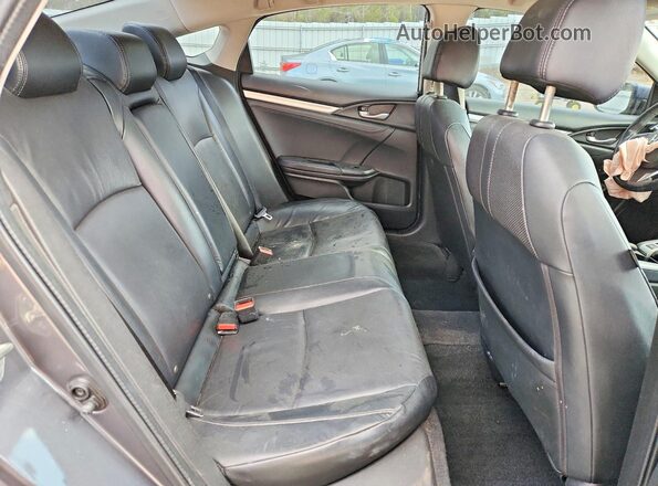 2HGFC1F73GH658592 2016 HONDA CIVIC Gray უკანა სავარძლების ხედი