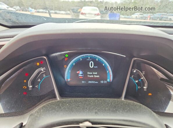 2HGFC1F73GH658592 2016 HONDA CIVIC Gray ხელსაწყოთა პანელის ხედი